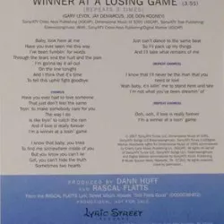 Winner at a Losing Game